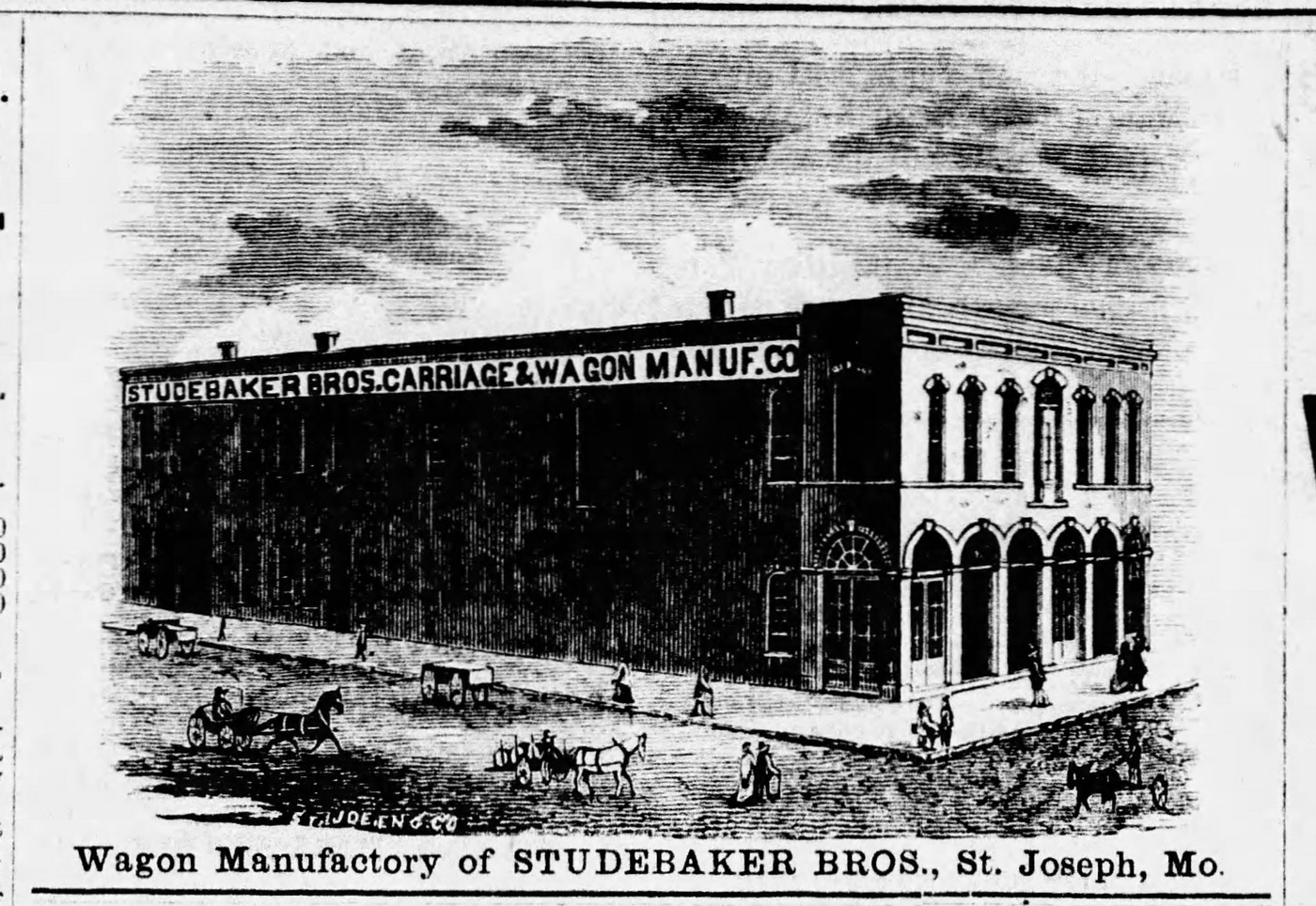 Studebaker Wagon Manufacturing in St. Joseph, MO